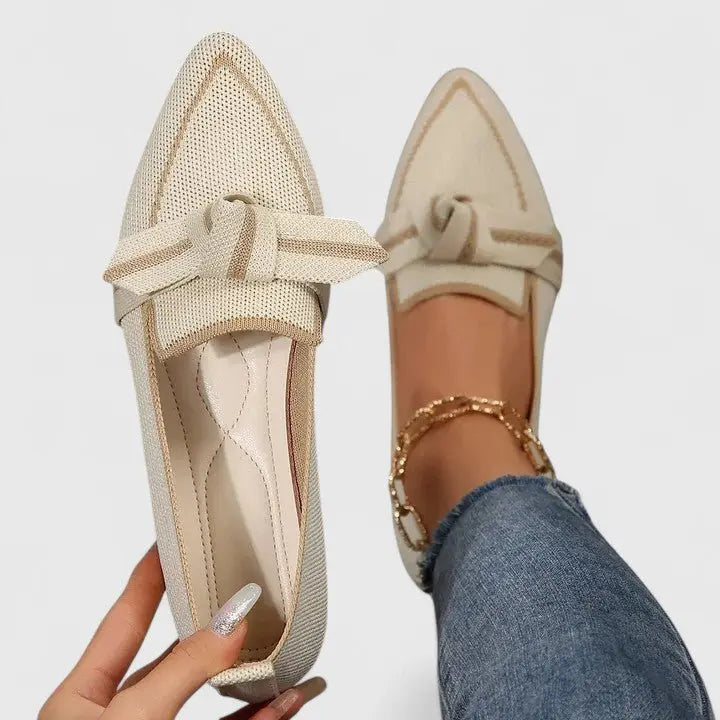 Women's Orthopedic Loafers Slip-On Comfort Arch Support - Beige