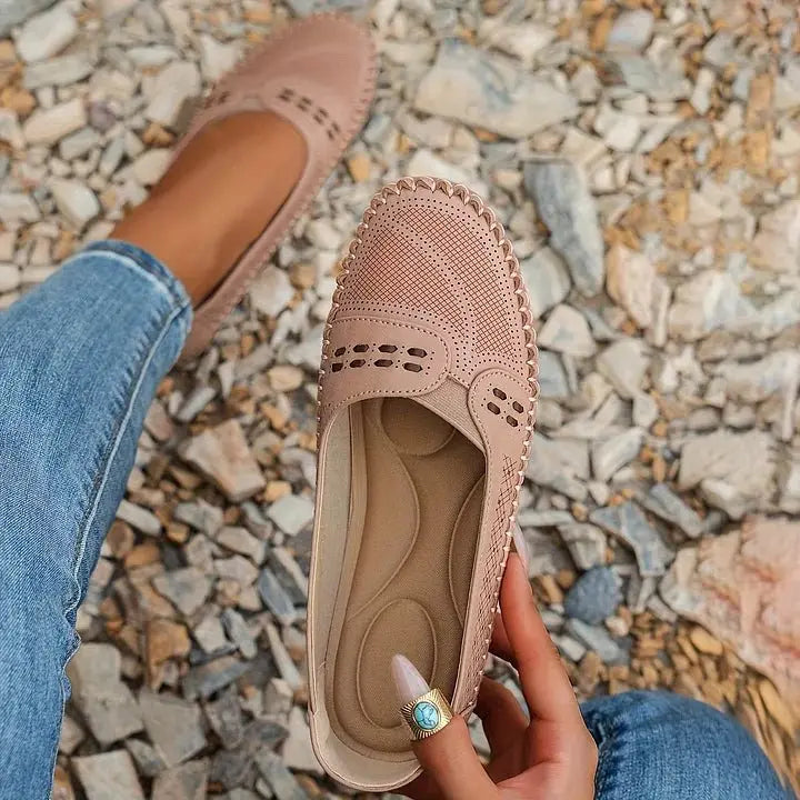 Women's Orthopedic Loafers Slip-On Comfort Breathable - Light Pink
