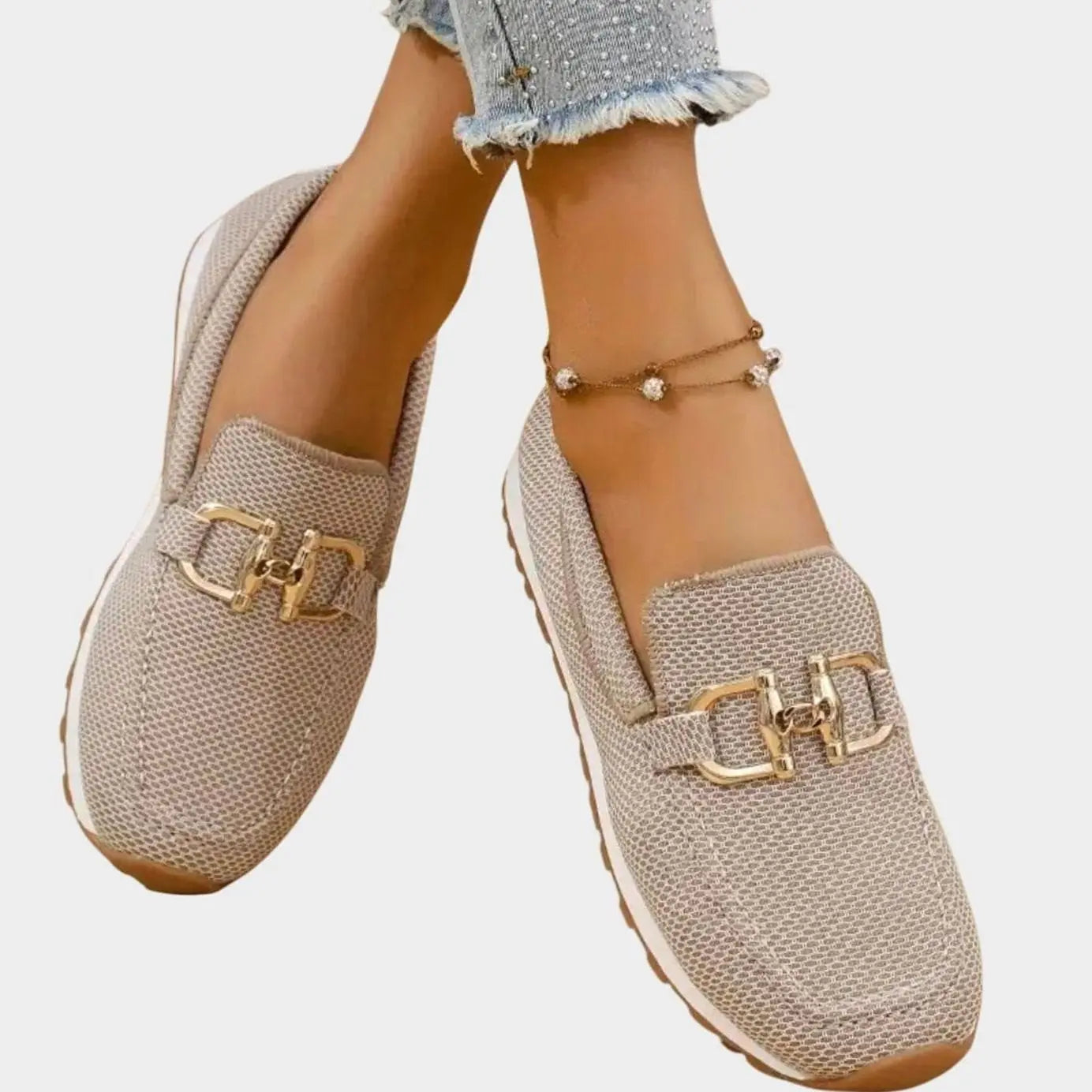 Women's Orthopedic Memory-Foam Slip-On Loafer Trainers