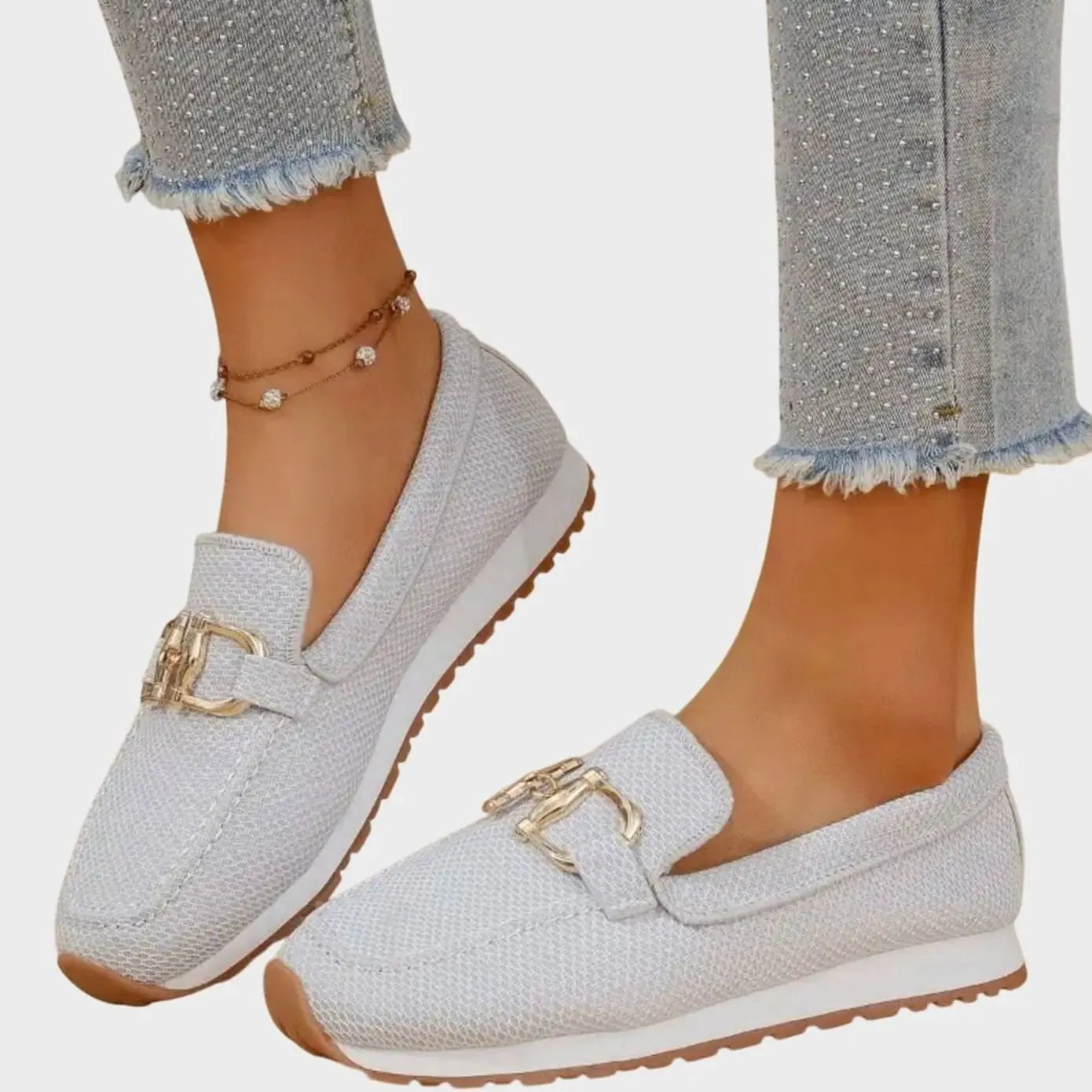 Women's Orthopedic Memory-Foam Slip-On Loafer Trainers