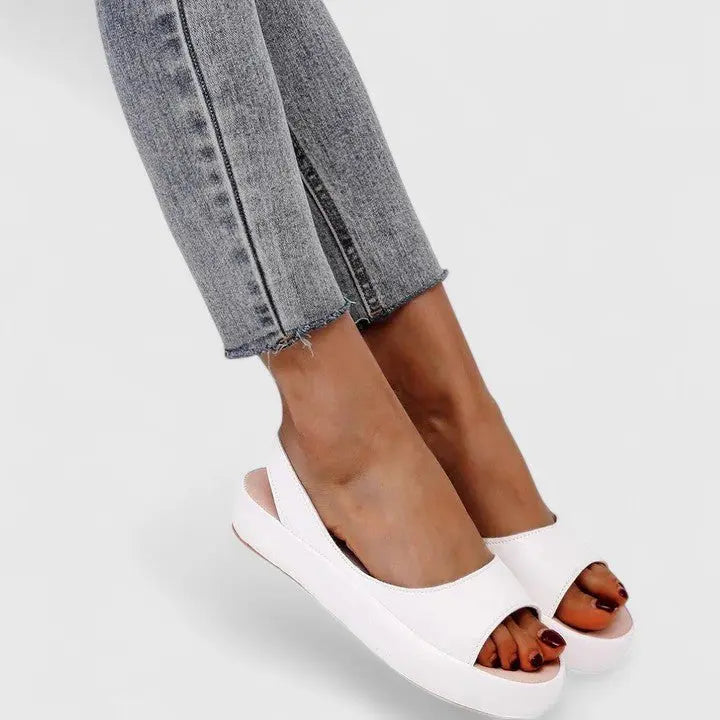 Women's Orthopedic Sandals Slip-On Comfort Cushioned - White
