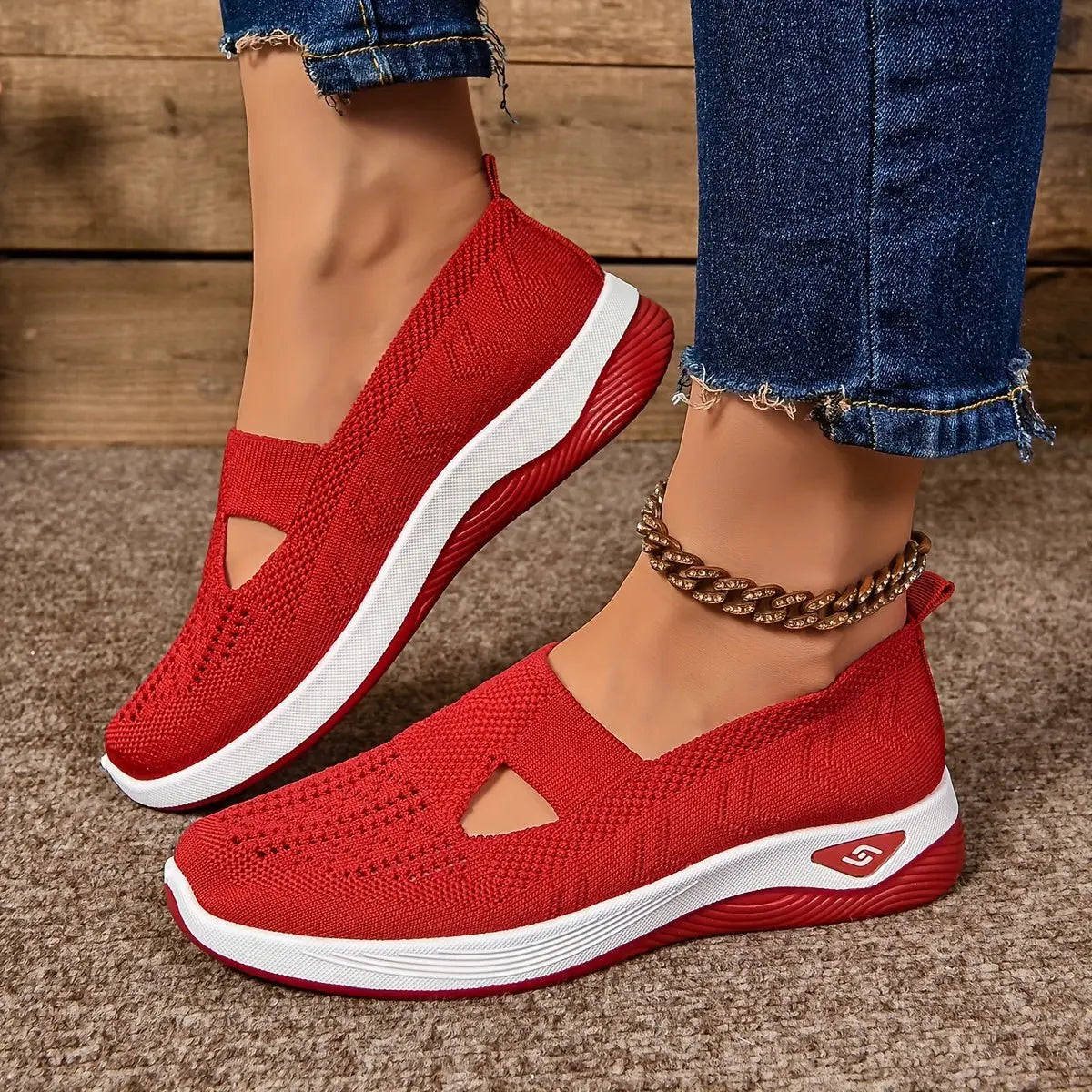 Women's Orthopedic Slip-On Comfortable Sandals Knit Trainers