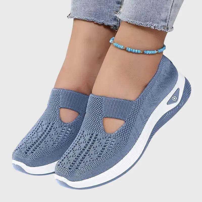 Women's Orthopedic Trainers Slip-On Breathable Mesh Comfort - Blue