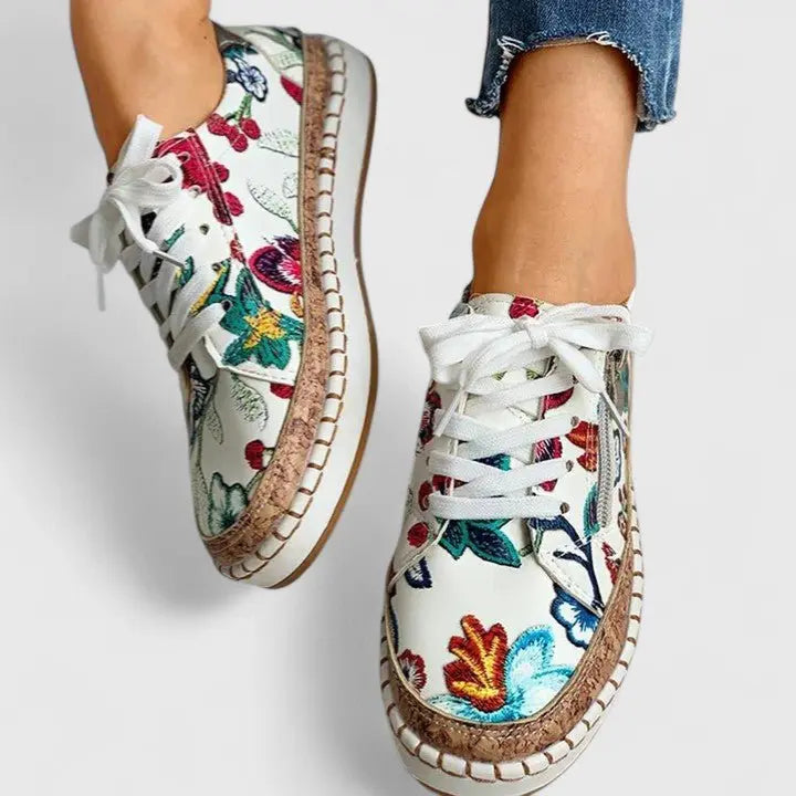 Women's Orthopedic Trainers Slip-On Comfort Floral