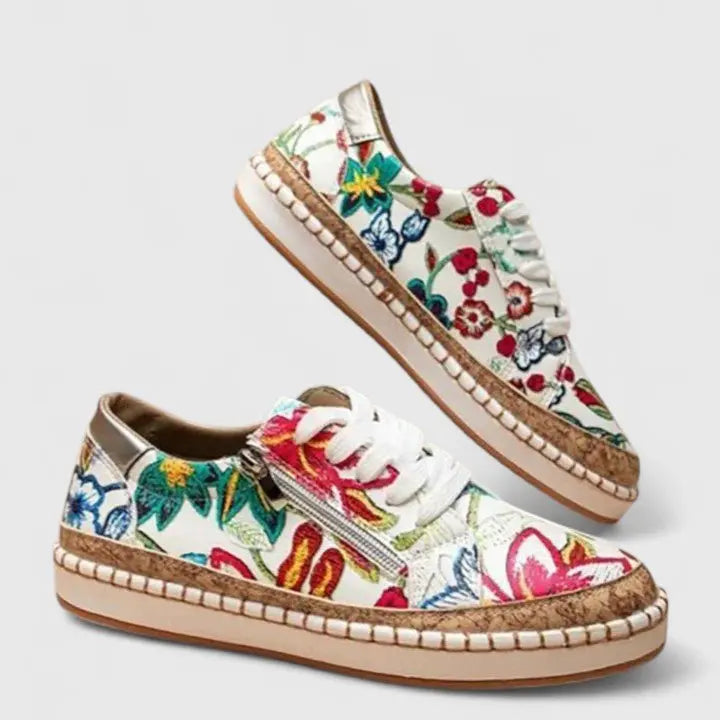 Women's Orthopedic Trainers Slip-On Comfort Floral