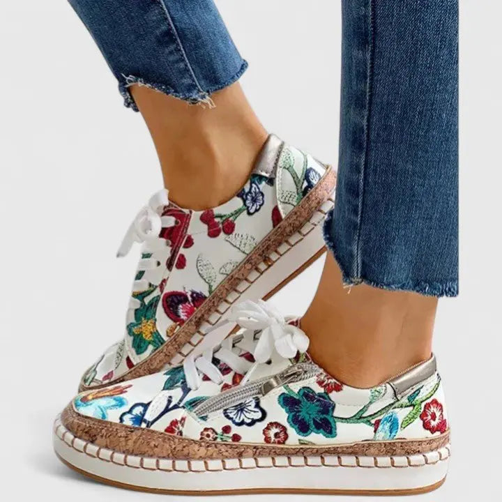 Women's Orthopedic Trainers Slip-On Comfort Floral - Bella Flora