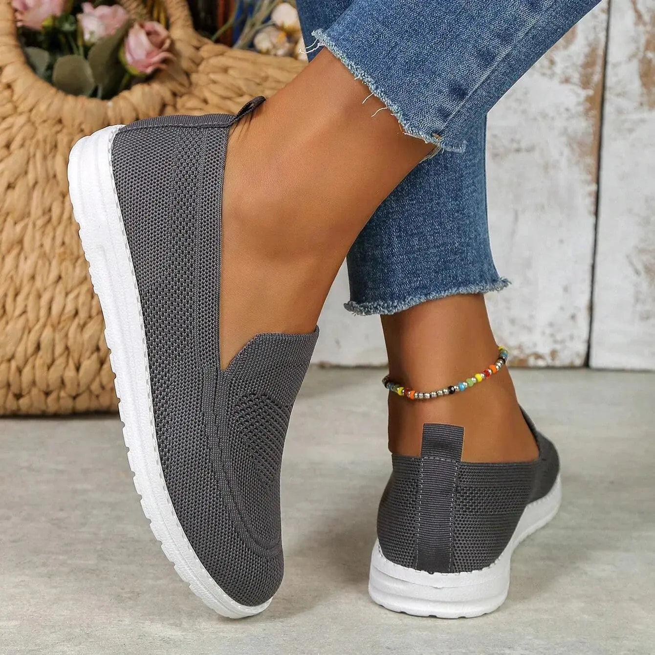 Women's Orthopedic Trainers Slip-On Mesh Comfort Support