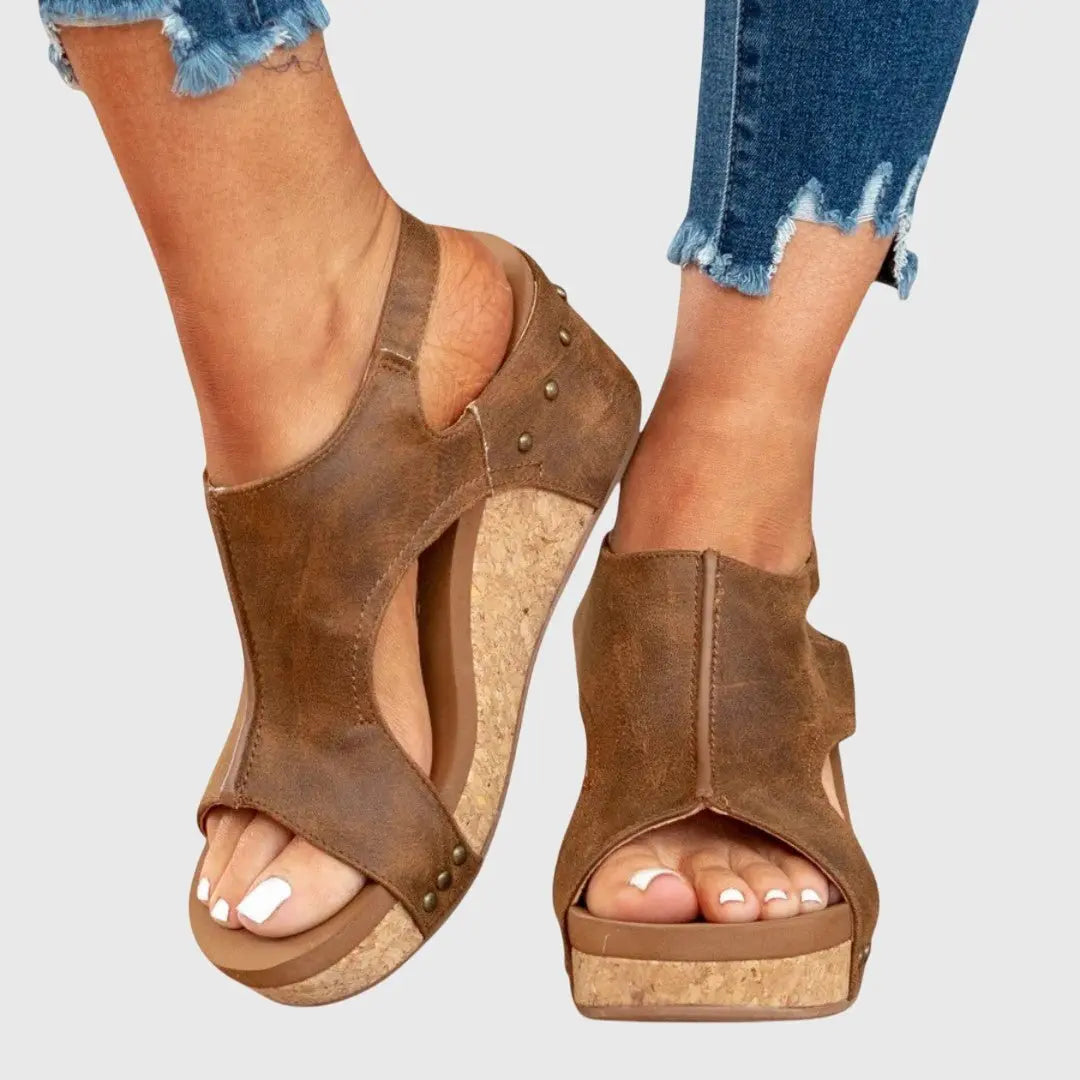 Women's Orthopedic Wedge Sandals Platform Slingback Comfort