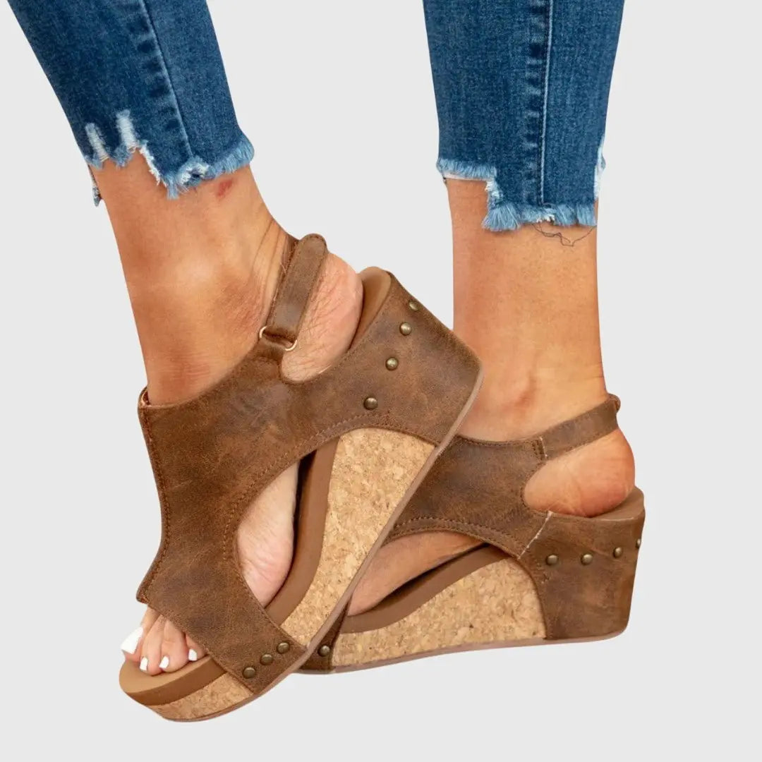 Women's Orthopedic Wedge Sandals Platform Slingback Comfort