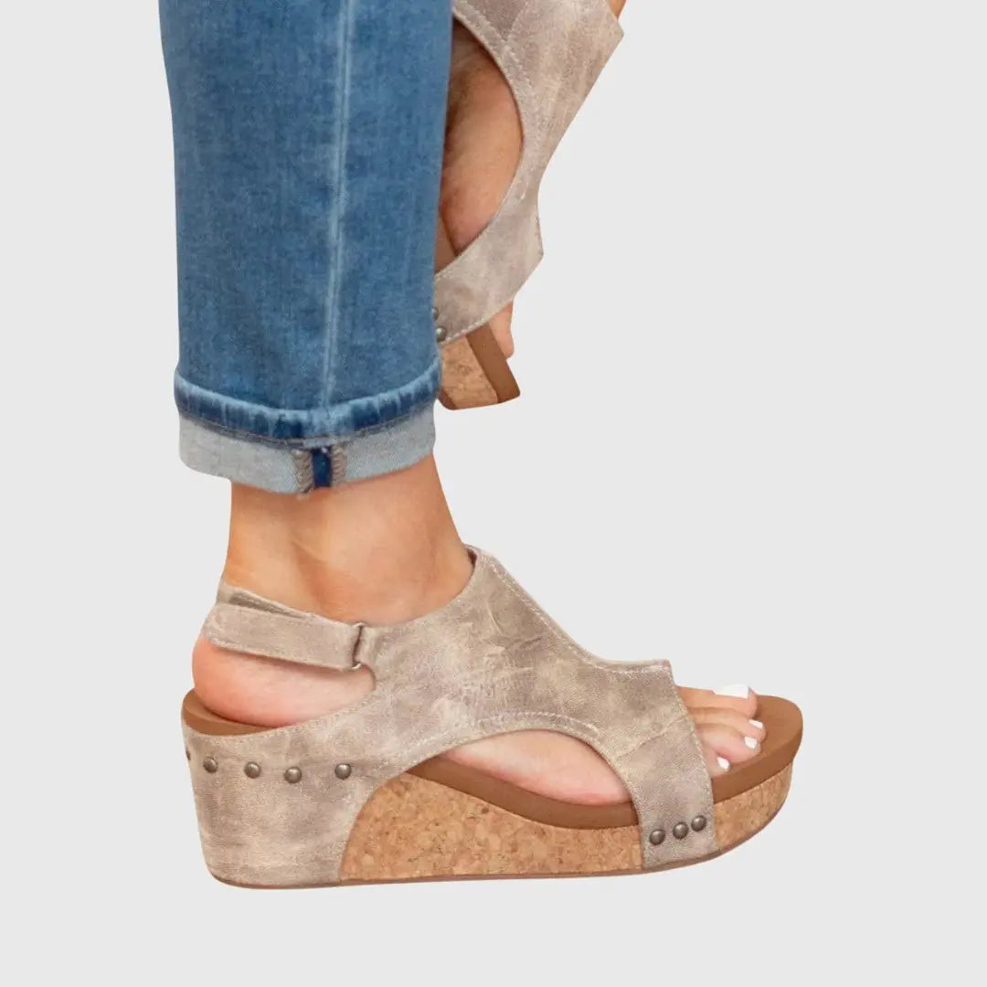 Women's Orthopedic Wedge Sandals Platform Slingback Comfort