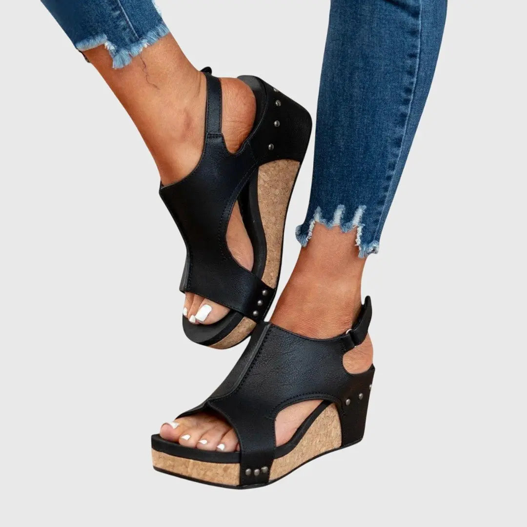 Women's Orthopedic Wedge Sandals Platform Slingback Comfort