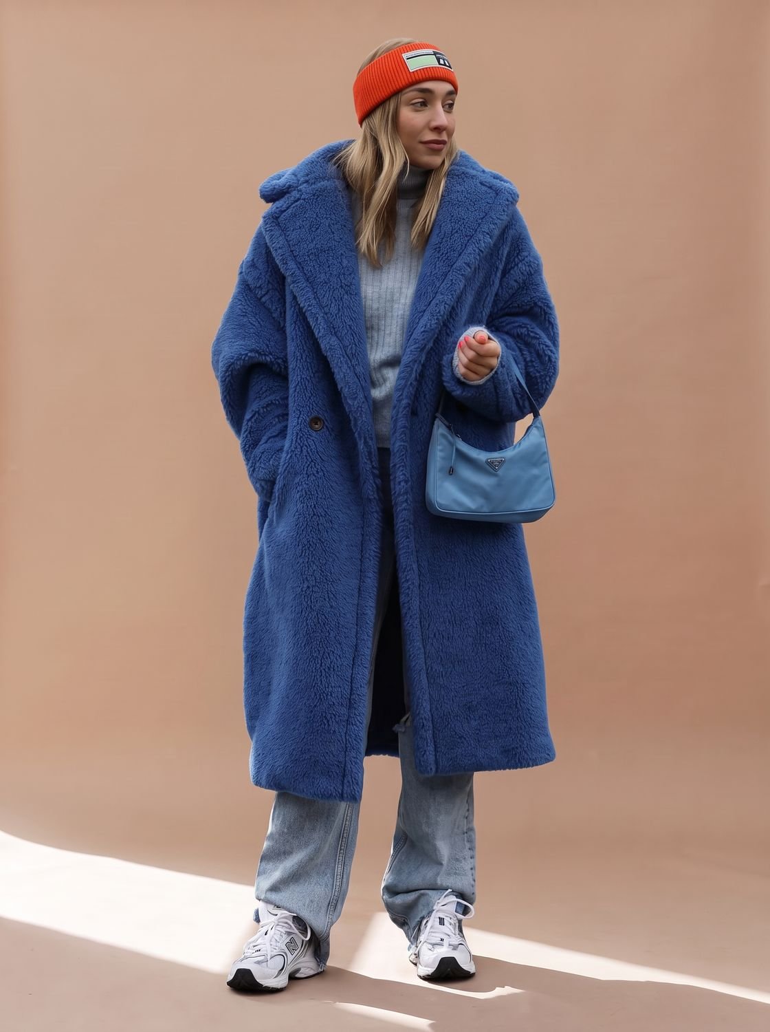 Women's Oversized Teddy Faux Fur Long Winter Coat