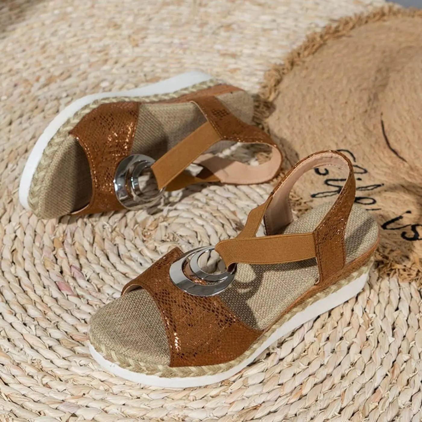 Women's Platform Sandals Orthopedic Comfort Espadrille