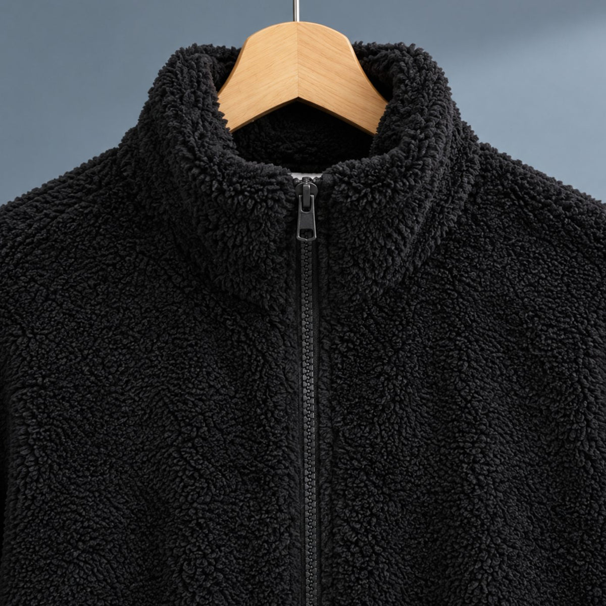 Women's Plush Fleece High-Collar Full-Zip Teddy Jacket