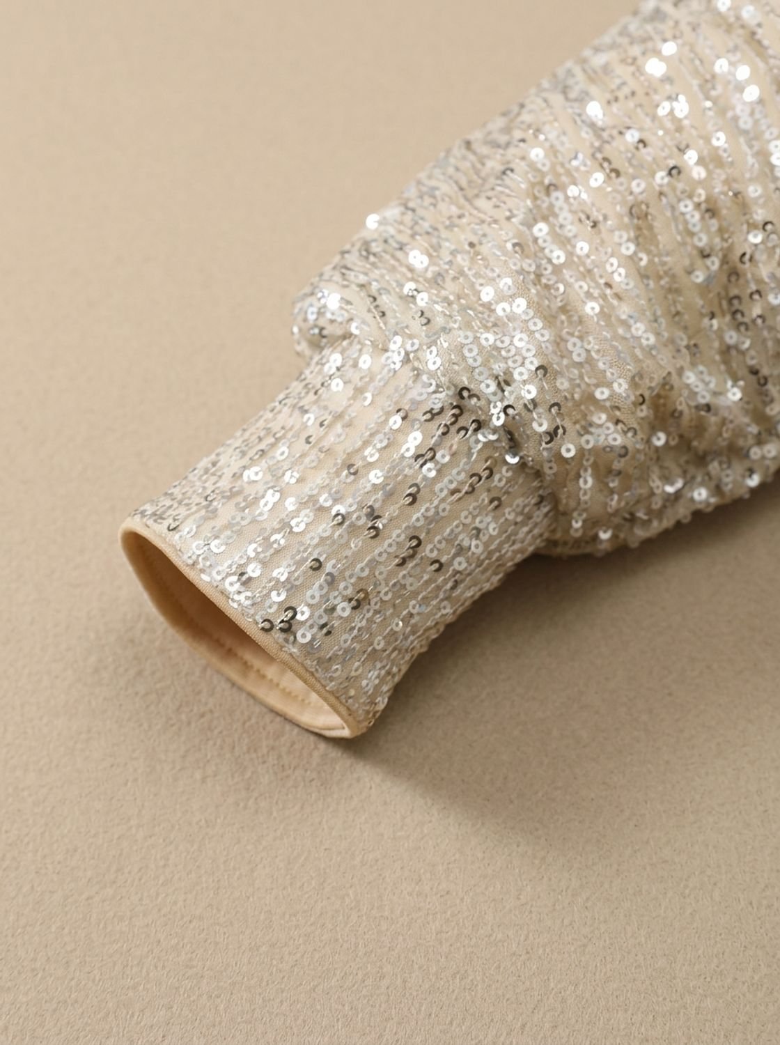Women's Sequin One-Shoulder Mini Christmas Party Dress