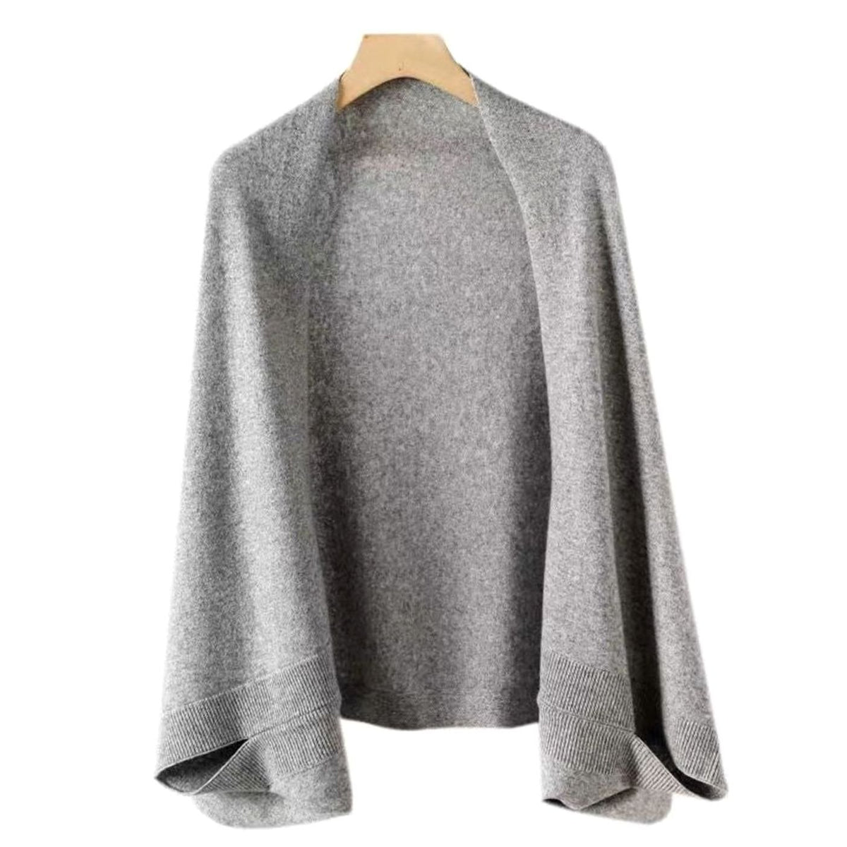 Women's Soft Faux Cashmere Oversized Wrap Scarf Shawl - Light Grey