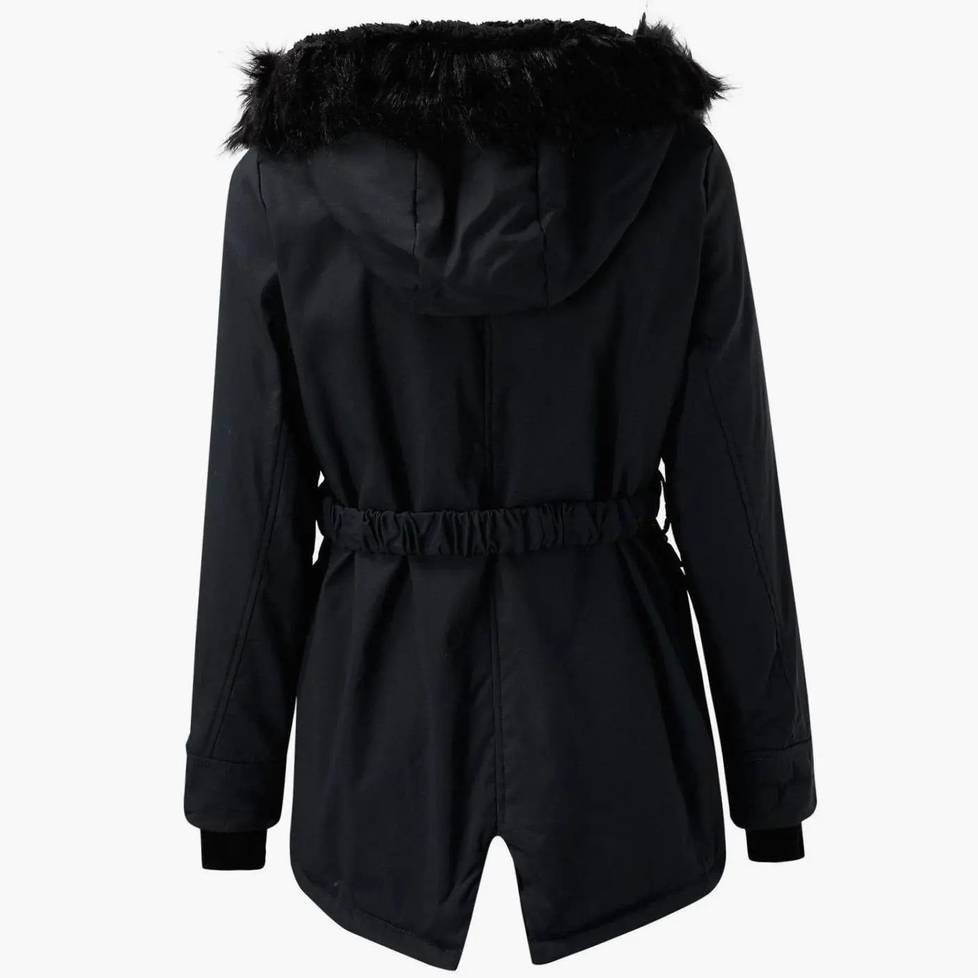 Women's Thick Faux Fur Hooded Insulated Parka Coat