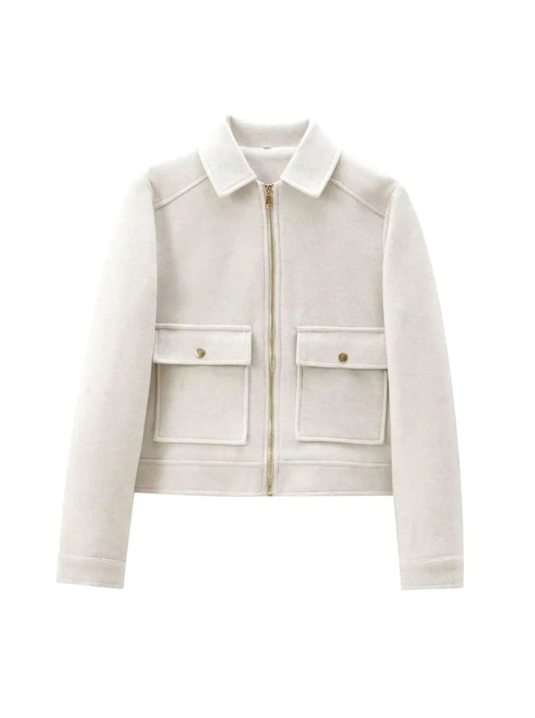 Women's Vintage Wool Blend Stand Collar Short Coat