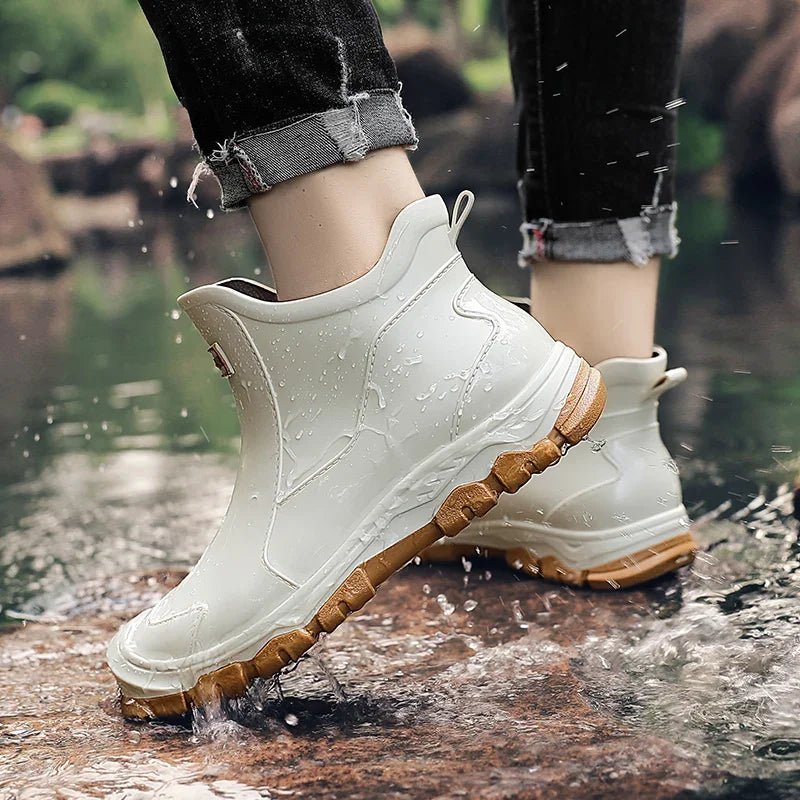 Women's Waterproof Boots Ankle Wellington Rain