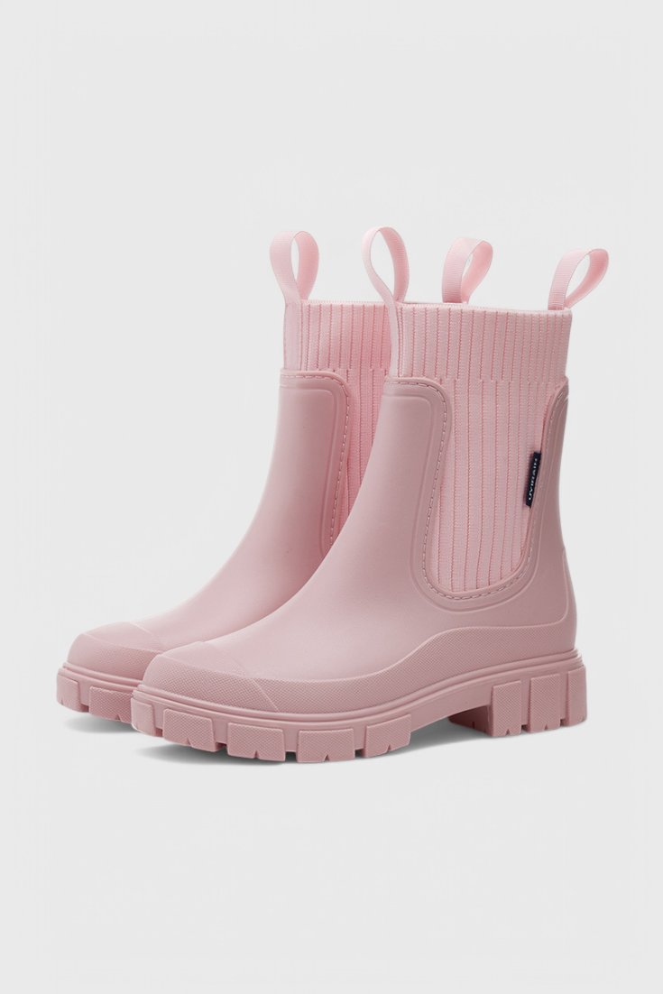 Women's Waterproof Boots Chelsea Style Ankle - Rose