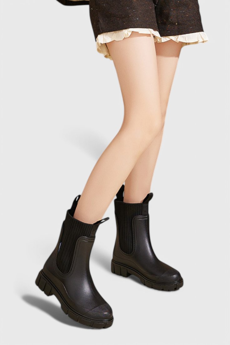 Women's Waterproof Boots Chelsea Style Ankle