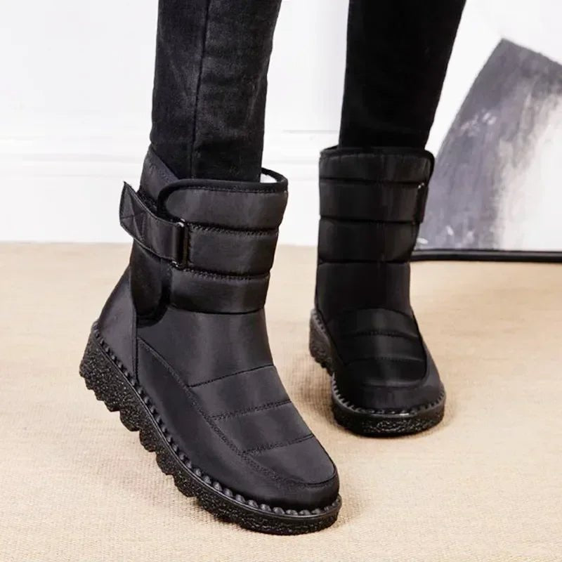 Women's Waterproof Boots Quilted Winter Ankle