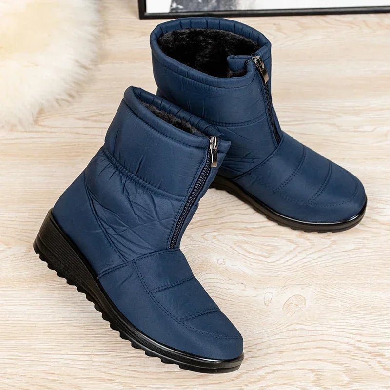 Women's Waterproof Boots Quilted Winter Ankle